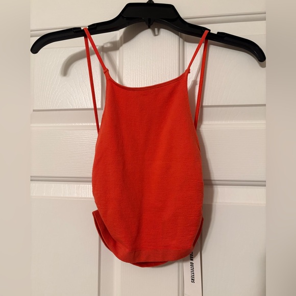 Urban Outfitters Vibrant Orange Crop Top - Picture 1 of 3